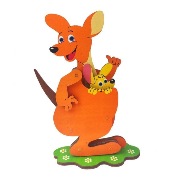 Дерево логіка фанерний магнітный пазл Кенгуру 172217 Китай