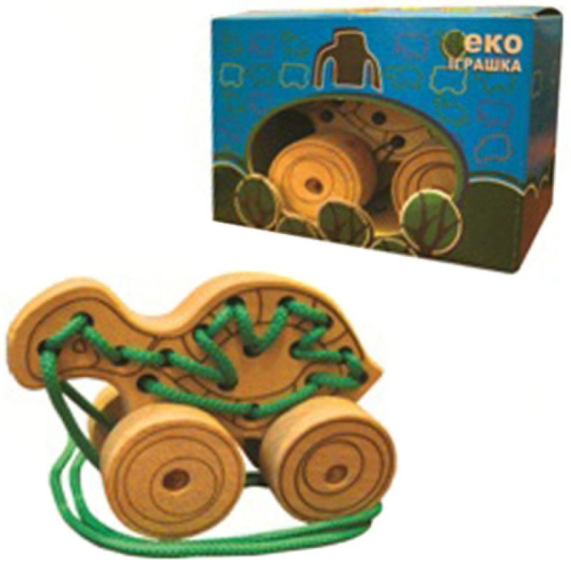 Дерево логіка шнурівка каталка Черепаха в коробці 172078 Китай