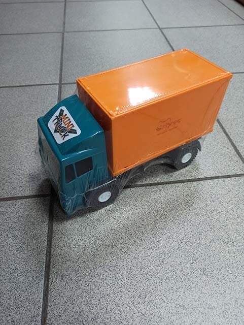 Машина  Mini truck контейнеровоз пластик 24см в коробке 39687 wader