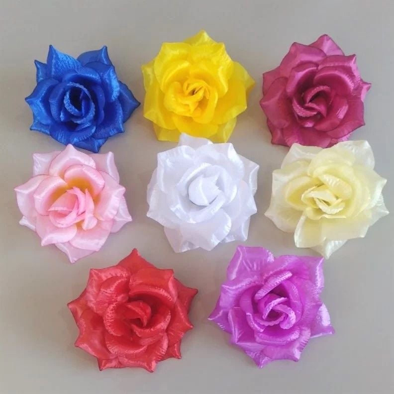 Штучна квітка троянда головка/бутон по шт 8795 К