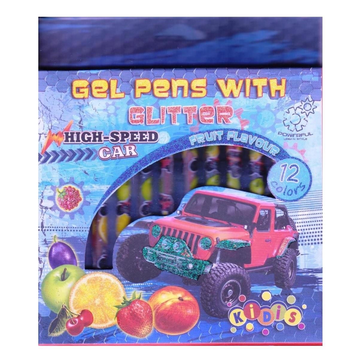 Набір гелевих ручок з блискітками 12 кольорів 13326 Китай