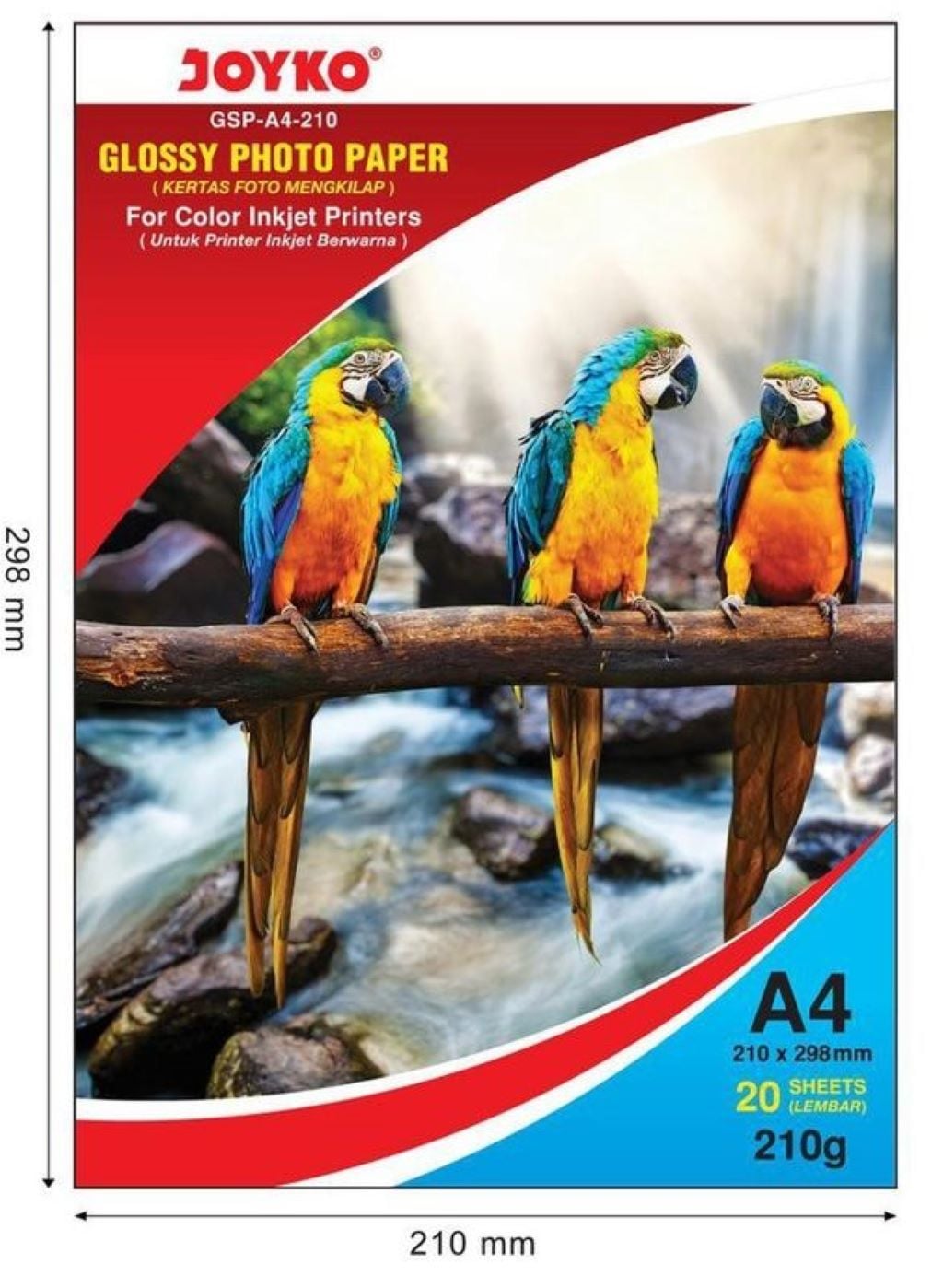 Фотопапір А4 20арк 210г глянсовий для прінтера GSP-A4-210 Joyko