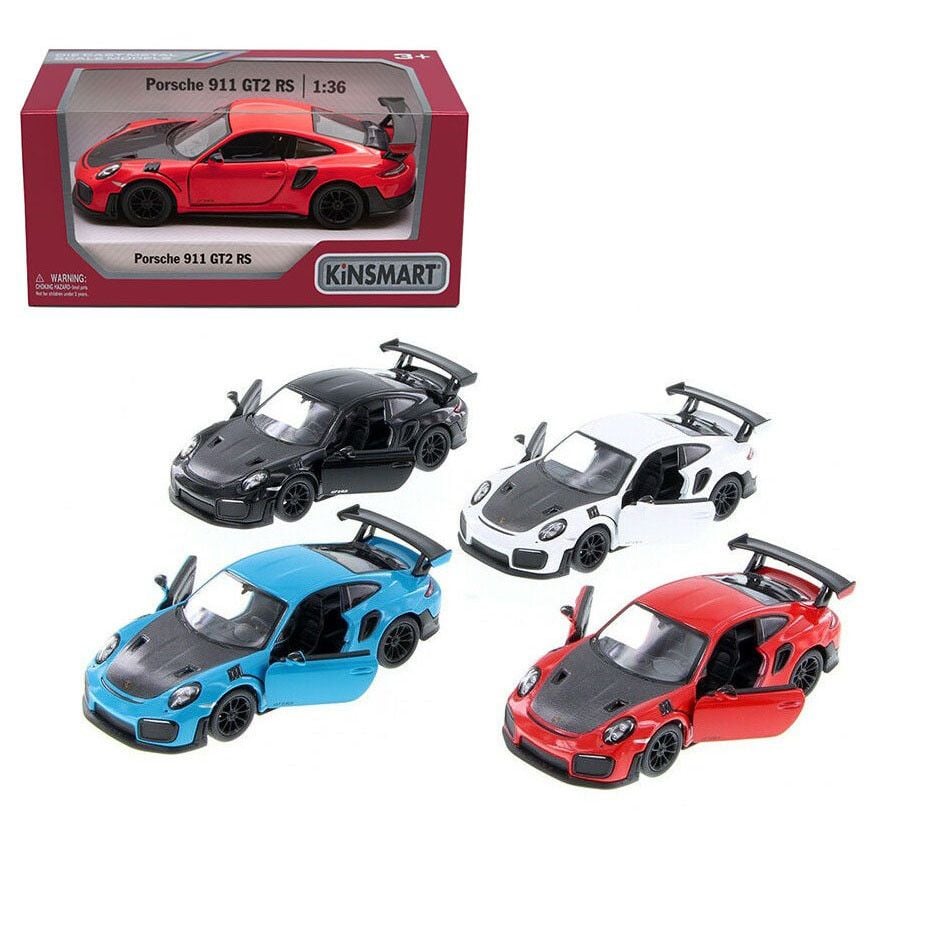 Машина метал Porsche 911GT2 RS інерція відкрив двері коробка KT5408W Kinsmart