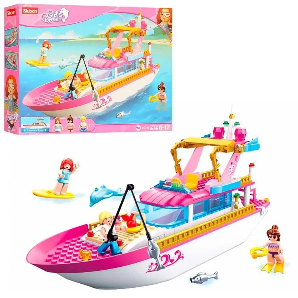 Конструктор типу лего 212д Cirls Dream катер риболовля фігурки коробка 36*32*5,5см М38-В0722 sluban
