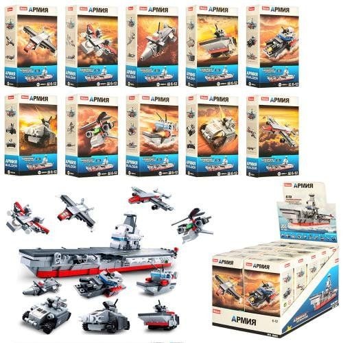Конструкор 32д Армія військова техніка  коробка 15*12*4см M38-B0661 sluban