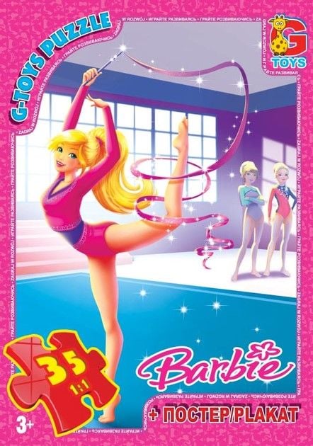 Пазли 35ел Barbie полотно 210*300мм в коробці 19*13*3см BA014 G-Toys