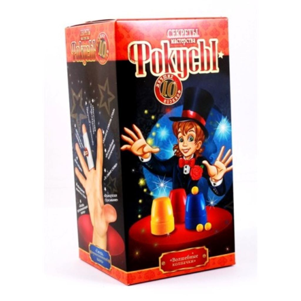 Настільна гра Фокуси Чарівні ковпачки у коробці 19*9*9см F-10-05 Danko toys
