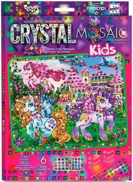 Набір для творчесті блескуча мозаїка Crystal Mosaic Kids CRMK-01-04 danko toys