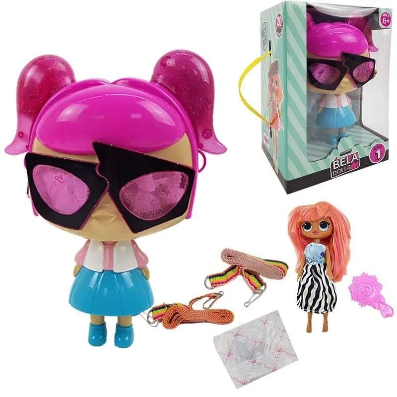 Лялька Bella Dolls у сумочці у вигляді ляльки з аксесуарами у коробці 23*18*13см BL1156 Китай