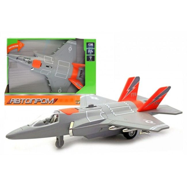 Літак 1:16 світло звук коробка 32*22,5*8,5см 7915AB Китай