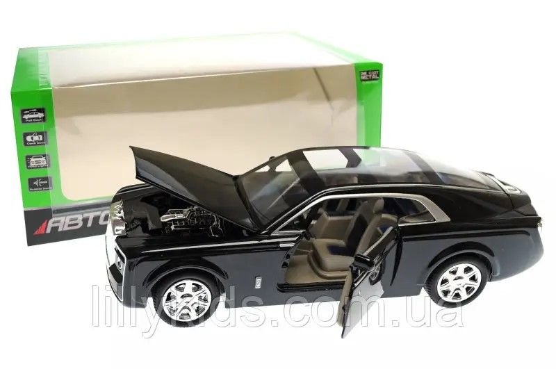 Машина метал 1:24 Rolls-Royce Sweptail муз свтло відкрив двері коробка 28,5*14*11,5см 7693 Автопром