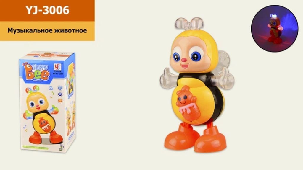 Весела бджілка на бат муз світло коробка 10*10*21,5см YJ-3006 Play smart