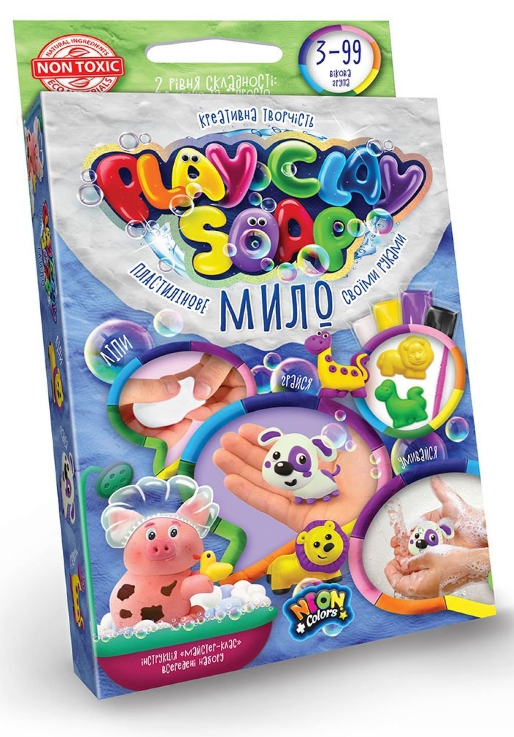 Креативна творчість Пластилінове мило Play Clay Soap в коробці 18*18*4см PCS-02-02U Danko toys