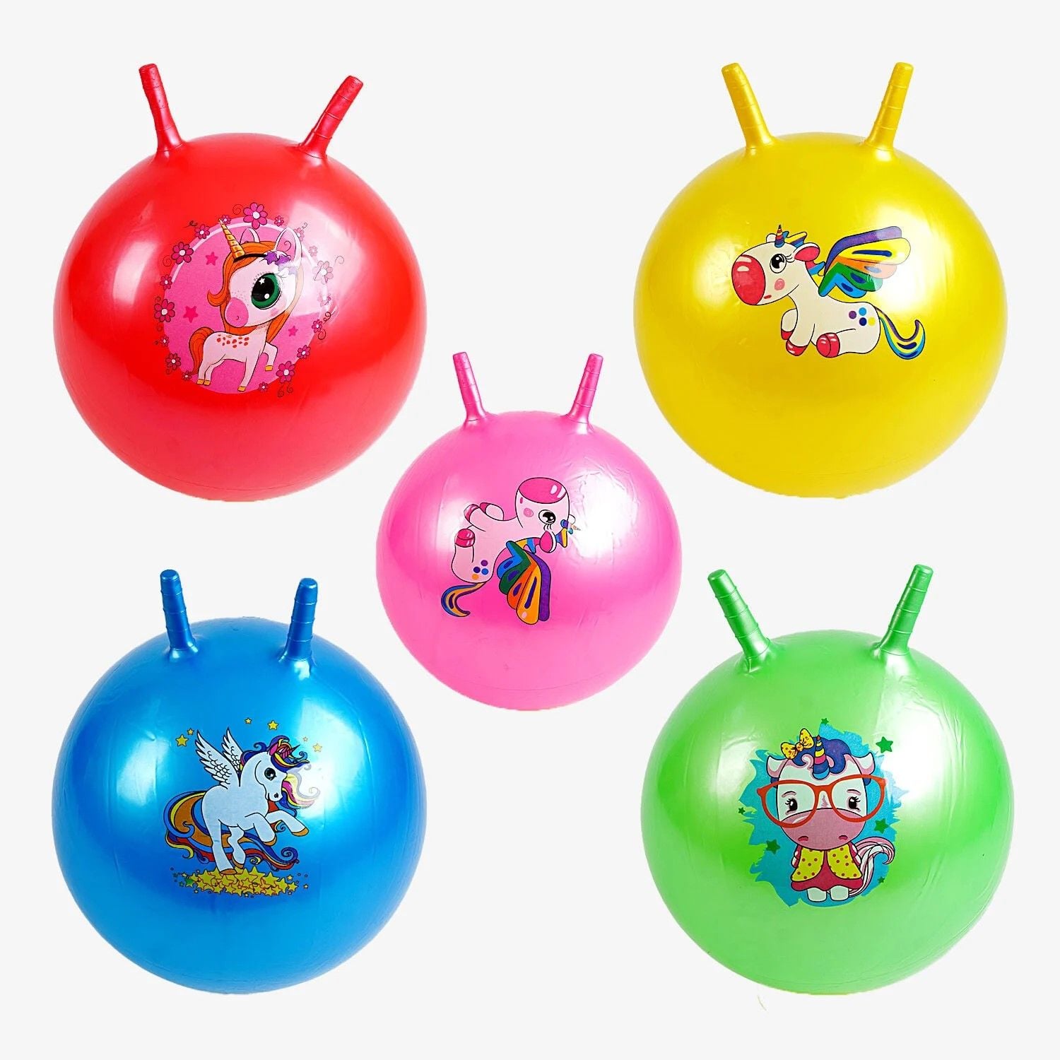 М'яч для фітнесу з рожками/гиря 45/55см 400гр малюнок  мультгерої 5501 Китай