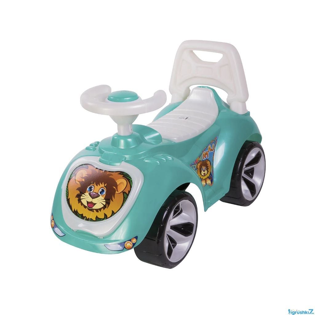 Толокар машина з кермом Лапка бірюза 758-бірюза Технок