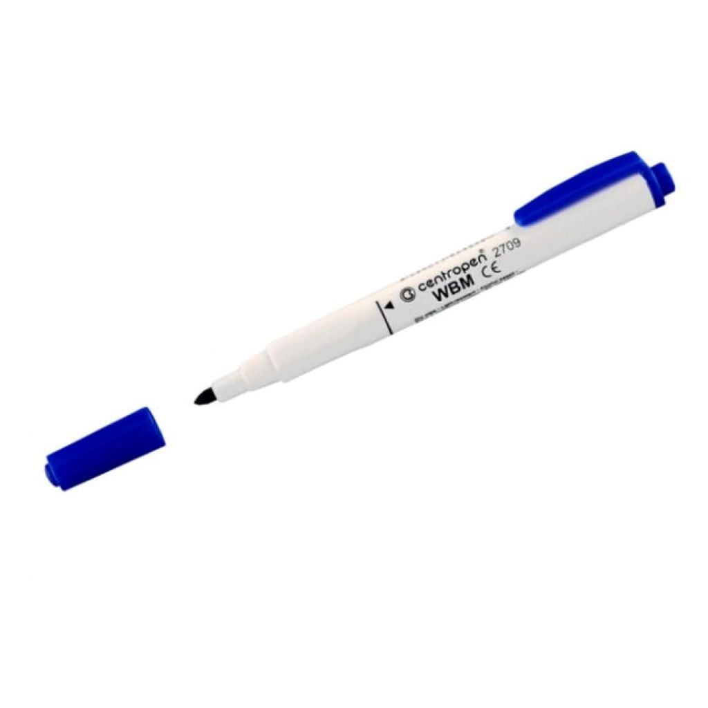 Маркер для дошок 1-2 мм круглий на спиртовій основі синій 2709 Centropen