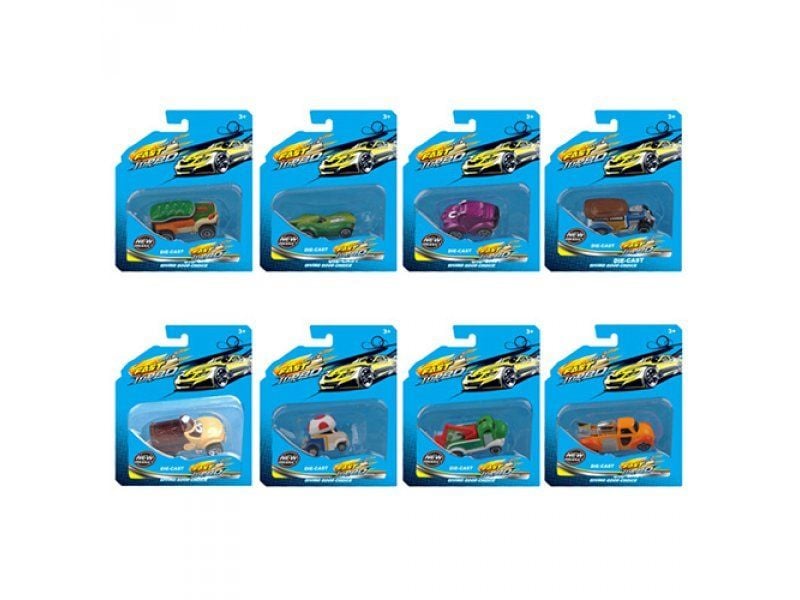 Машина метал на планшеті 4,5см 666-58 Китай