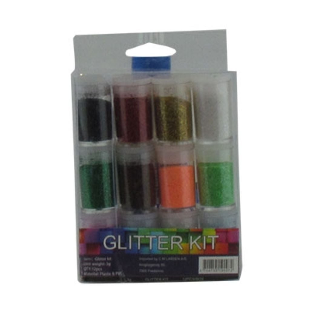 Блискітки глітерні 12шт 12кол в блістері 100745 Китай