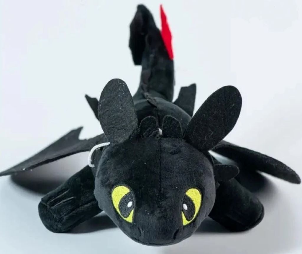 М'яка іграшка дракон з крилами Беззубік чорний 00688-1 Копиця