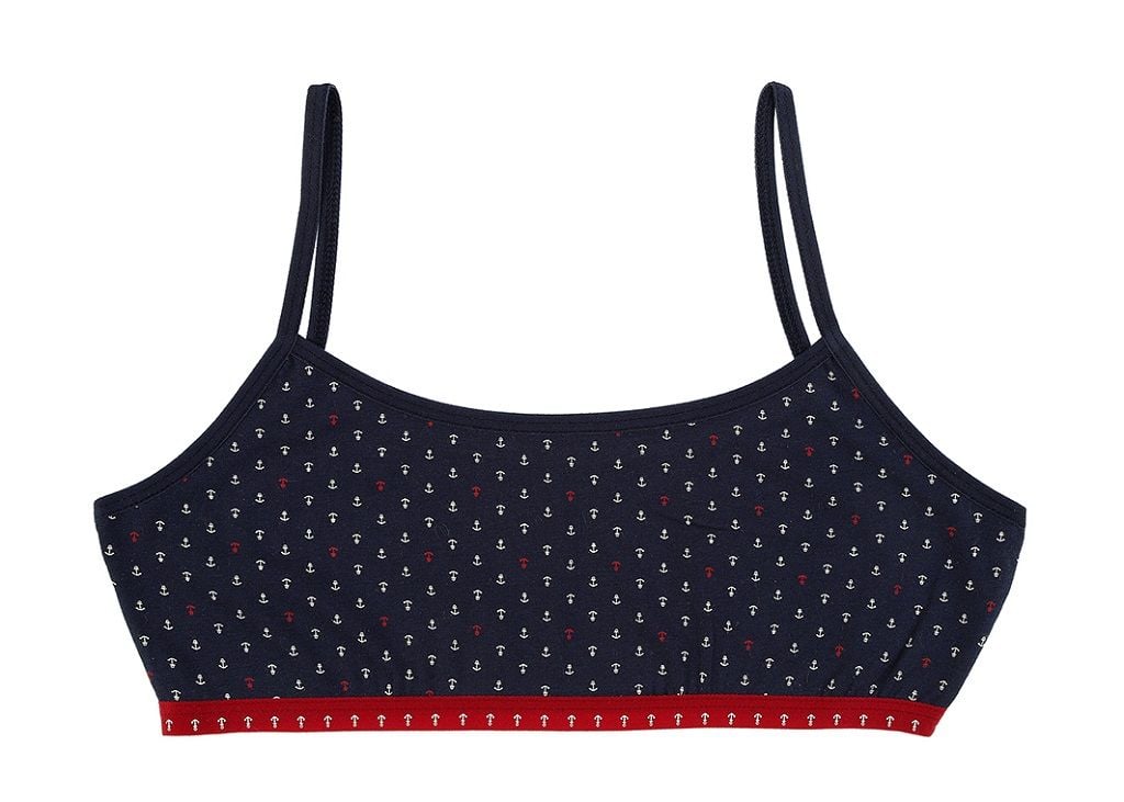 Майка топ для дівчинки трикотаж на тонких бретелях регульованих, понизу на гумці з малюнком Морячка мікс кольорів 5971745MR Donella 14-15р