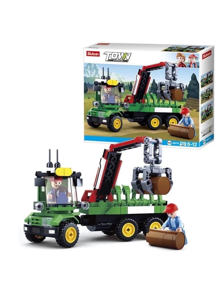 Конструктор типу лего 209дет Town Будтехніка фігурка у коробці 28,5*24*5,5см M38-B0778 sluban