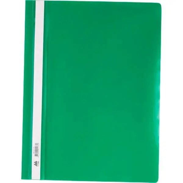 Папка А4 швидкозшивач пластикова тонка зелена без перфорації 31511-04 Econo mix