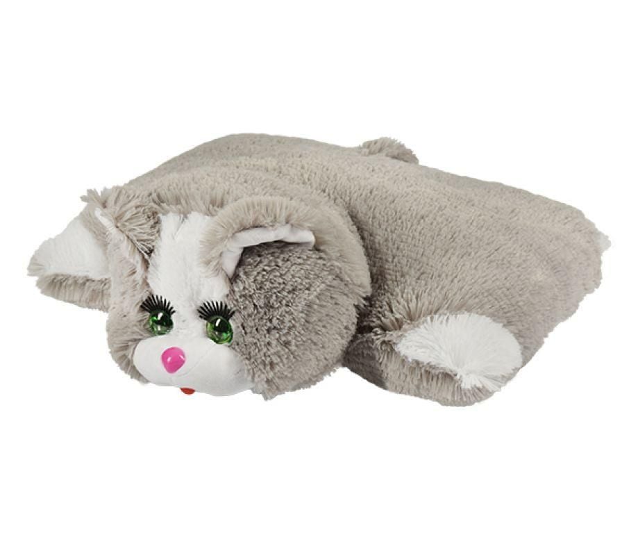М'яка іграшка подушка Котик плюш Ч082 чайка