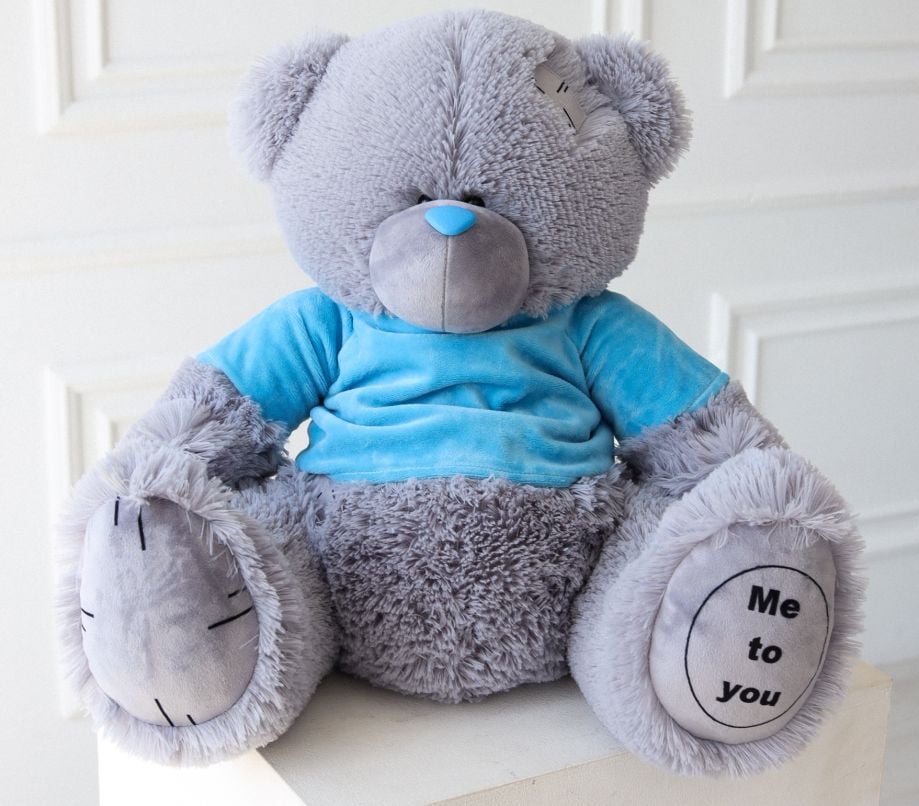 М'яка іграшка ведмедик Тедді хлопчик 70см маленький Ч052М чайка