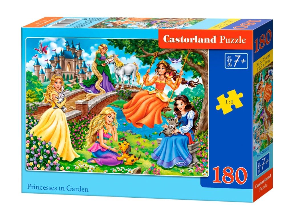 Пазли 180 ел.Принцеси на прогулянці коробка B-018383 castrolend