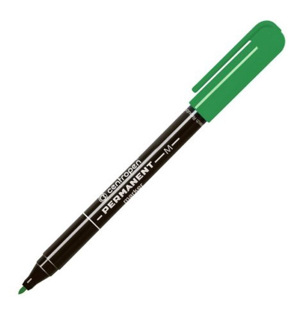 Маркер перманентний 1мм зелений 2846 Centropen