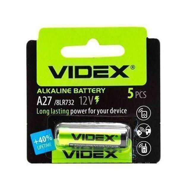 Батарейка 12V 27A  для автосигналізації Alkaline 8LR732 Videx