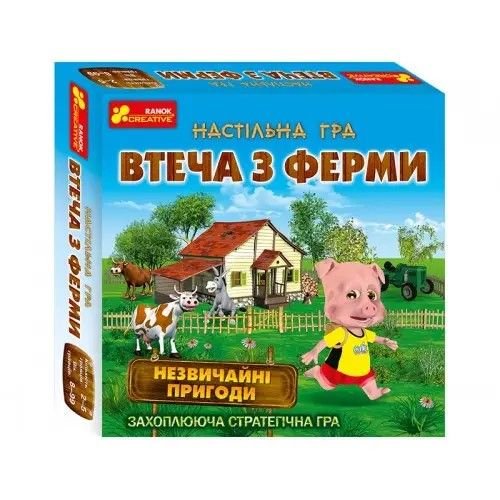 Наст гра Втеча з ферми коробка 23*23*5см 19120057 ранок