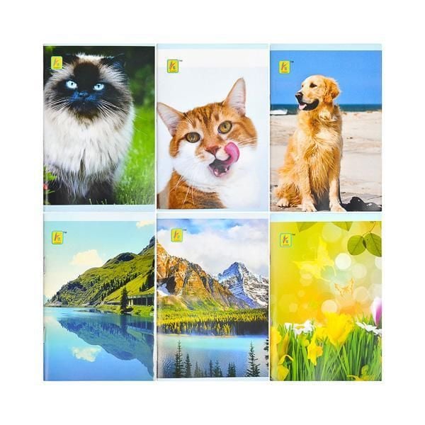 Блокнот А5 клітинка 32 арк скоба 303 коленкор