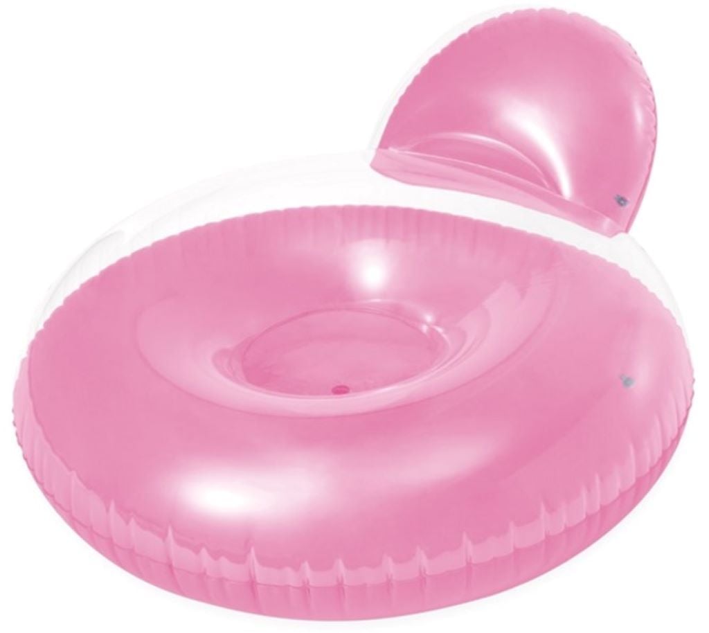 Круг надувний з подушкою137*122см 2 кольори від 14+ у коробці 58889 intex