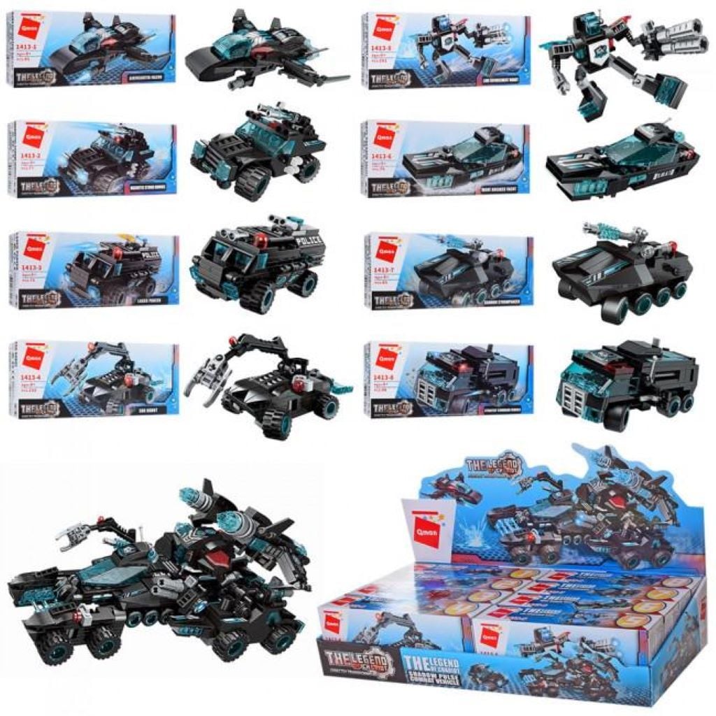 Конструктор типу лего 95дет техніка у коробці 23*10*3см 1413-1 Qman