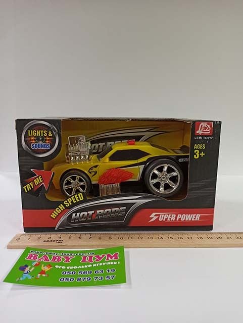 Машина звук світло батарейки  коробка LD-2018A Китай