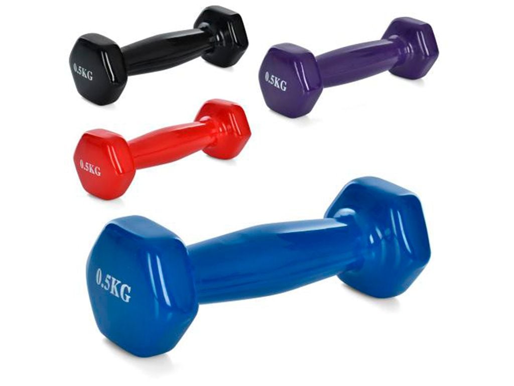 Гантель 0,5кг винілове покриття 4коліра M0288 profi