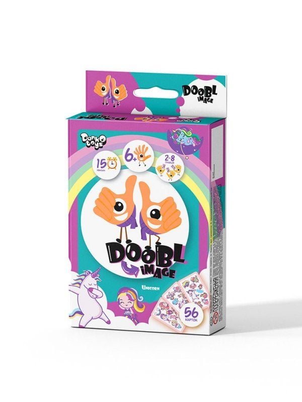 Найди пару укр Dooble image 56 карточек коробка DBI-02-04U danko toys