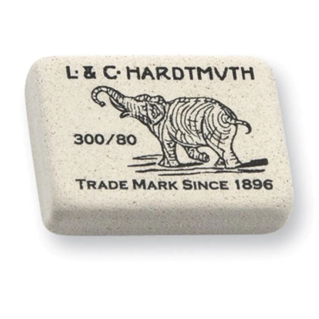 Гумка стиральна прямокутна біла Слон 2,5*1,7*05см 300/80 Koh-i-noor