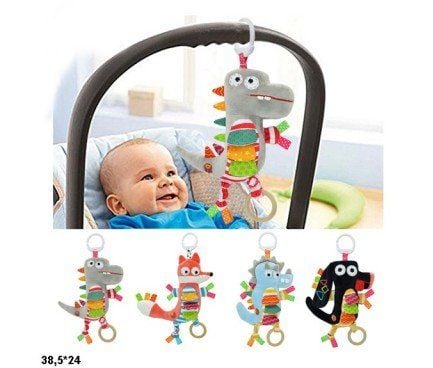 Брязкальце підвіска Тваринка м'яка музична 4 види BT-T-0231 Китай