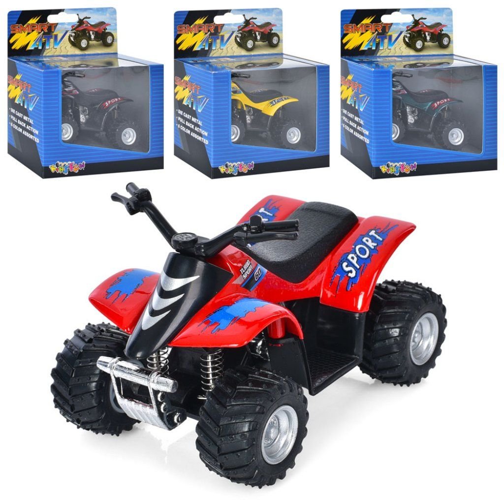 Квадроцикл колекційний KINSFAN інерція рез колеса коробка 16*8*7см KS3506W kinsmart