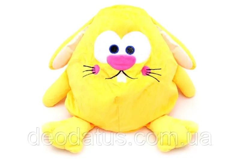 Зайчик м`ячик плюш жовтий 9-16A/17A/18A Китай