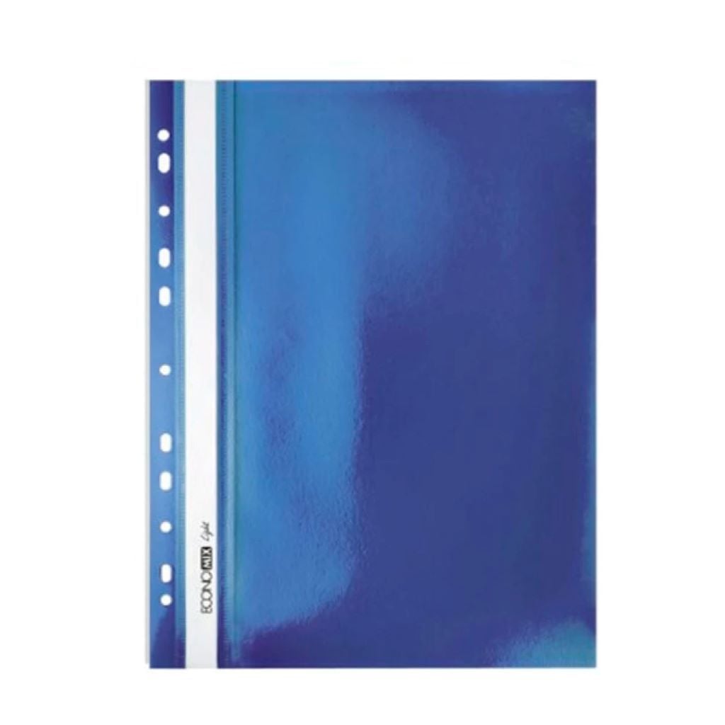 Папка А4 швидкозшивач з перфорацією синя 38504-02 Econo mix