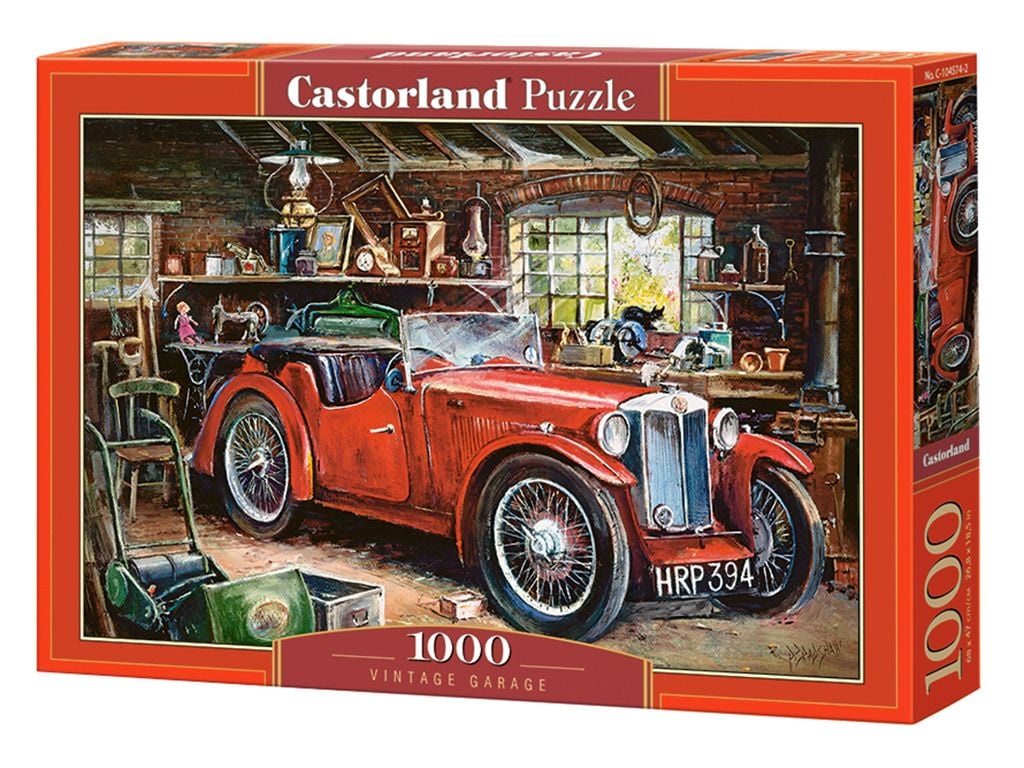 Пазли 1000ел  Вінтажний гараж 68*47см коробка C-104574 Castorlend