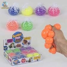 Антистрес у сітці лизун Мізки 6см неон мікс кольорів C37613 Китай