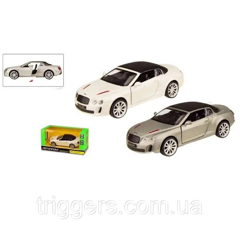 Машина 1:43 Bentley  в коробці  2кольори 4320 Автопром