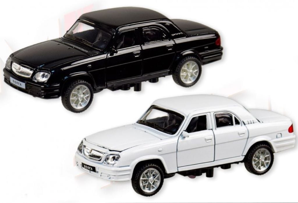 Машина маталева 1:32-36 Газ-31105 відкриваються двері звук світло у коробці 18*8*8см 7506 Автопром