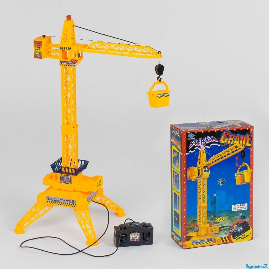 Кран д/у 41см світло подвижна платформа на батарейках в коробці 9803 Китай