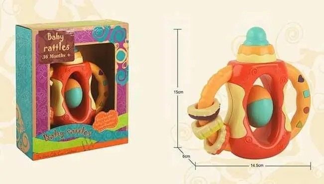 Брязкальце пляшечка  36м коробка 21*18*7см 9968 Китай