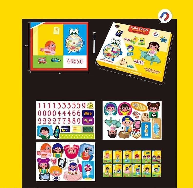 Дошка магнітна Розпорядок дня магніти коробка 25*30*3 см 196-6A Китай